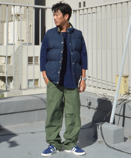 Crescent Down Works（クレセントダウンワークス）の「【CRESCENT DOWN WORKS 】ITALIAN VEST 60/40 MADE IN USA（ダウンベスト・メンズ・ブラック/ベージュ/ネイビー・S/M/L/XS）」の13枚目の写真