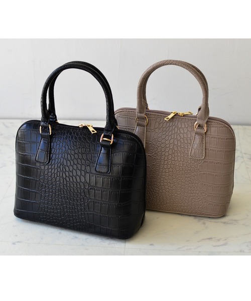 VitaFelice（ヴィータフェリーチェ）の「セレモニーバッグ ラウンドファスナー2wayハンドバッグ 入園式 卒園式 卒業式 入学式 結婚式（ハンドバッグ・レディース・ブラック系その他/ブラック/グレー/ベージュ系その他/ブルー/アイボリー/シャンパン/ブラック系その他2/ブラック系その他4/ベージュ系2/ベージュ系1/ブラック系その他3/ホワイト系その他/ブラック系その他5・FREE）」の15枚目の写真