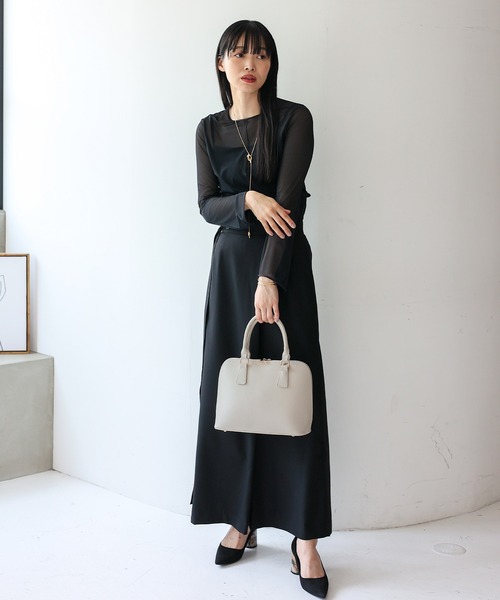 VitaFelice（ヴィータフェリーチェ）の「セレモニーバッグ ラウンドファスナー2wayハンドバッグ 入園式 卒園式 卒業式 入学式 結婚式（ハンドバッグ・レディース・ブラック系その他/ブラック/グレー/ベージュ系その他/ブルー/アイボリー/シャンパン/ブラック系その他2/ブラック系その他4/ベージュ系2/ベージュ系1/ブラック系その他3/ホワイト系その他/ブラック系その他5・FREE）」の21枚目の写真