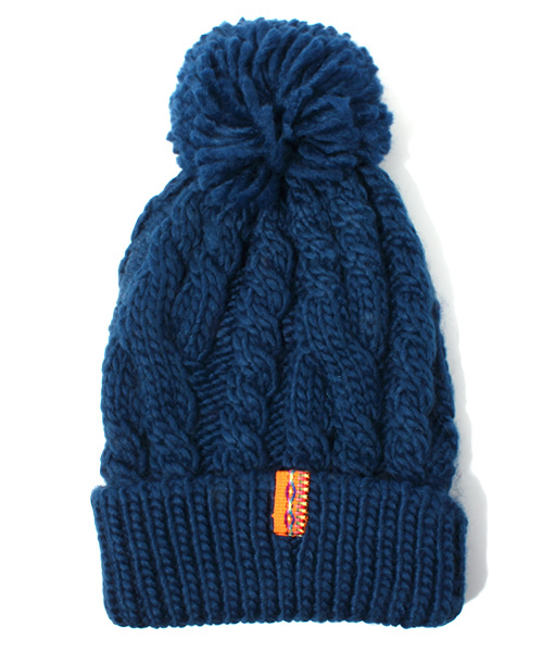 チチカカ(チチカカ)の「ペルーテープニットキャップ(ニットキャップ/ビーニー・レディース・パープル/ネイビー/グレー/カーキ/ブラック/ベージュ・FREE)」の5枚目の写真