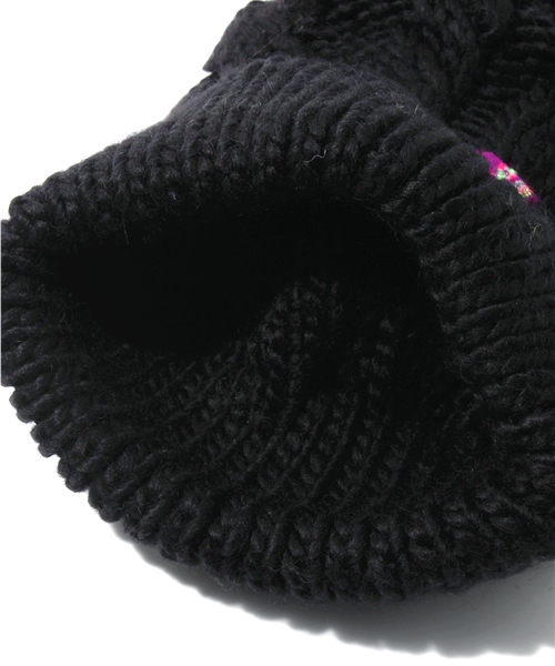 チチカカ(チチカカ)の「ペルーテープニットキャップ(ニットキャップ/ビーニー・レディース・パープル/ネイビー/グレー/カーキ/ブラック/ベージュ・FREE)」の11枚目の写真