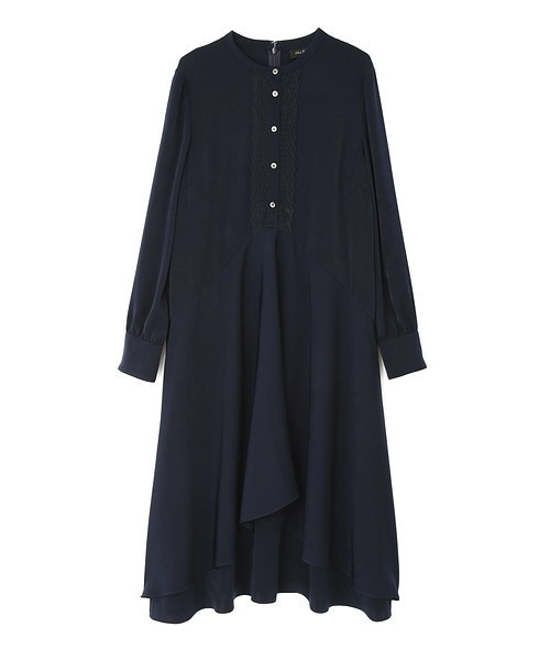 JILL STUART（ジルスチュアート）の「◆ロイススタンドカラーワンピース（ワンピース・レディース・ネイビー/オレンジ・2/4）」の13枚目の写真