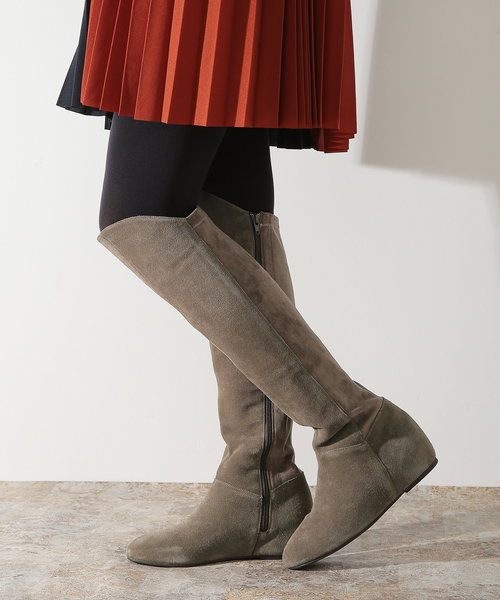 セール インヒールストレッチレザーロングブーツ ブーツ Hips ヒップス のファッション通販 Zozotown