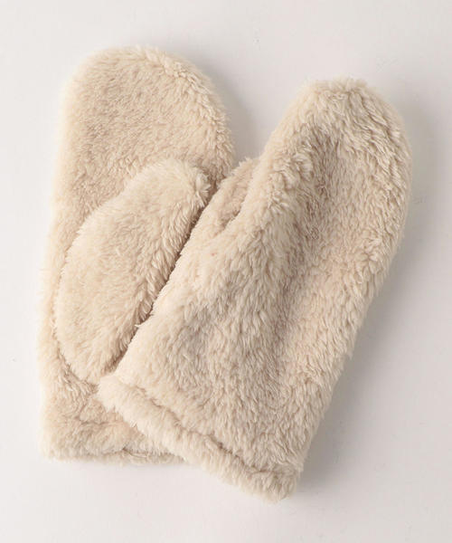 coen（コーエン）の「フリースミトン（グローブ/手袋）（手袋・レディース・ブラック/ダークグリーン/オフホワイト/パープル/イエロー・FREE）」の10枚目の写真