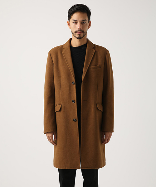 AZUL by moussy（アズールバイマウジー）の「スタンダードシングルチェスターコート（チェスターコート・メンズ・キャメル/ブラック・MEDIUM/LARGE/SMALL/X-LARGE/X-SMALL）」の15枚目の写真