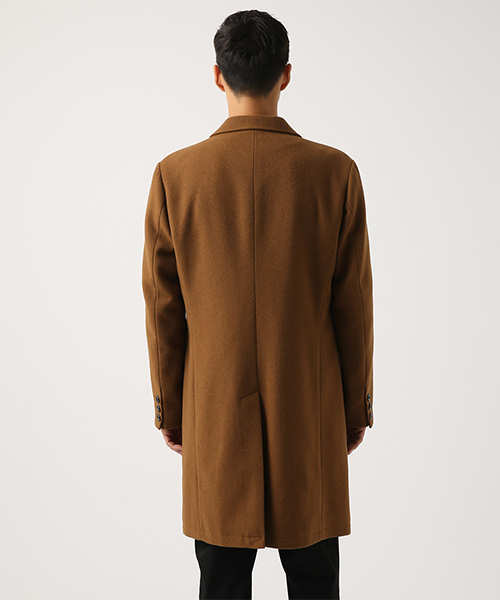 AZUL by moussy（アズールバイマウジー）の「スタンダードシングルチェスターコート（チェスターコート・メンズ・キャメル/ブラック・MEDIUM/LARGE/SMALL/X-LARGE/X-SMALL）」の13枚目の写真