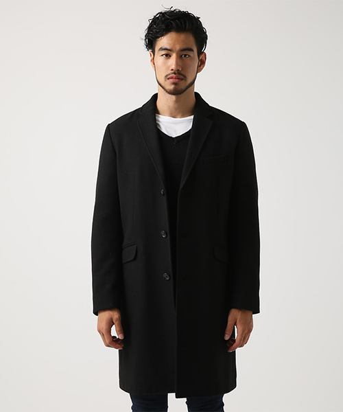 AZUL by moussy（アズールバイマウジー）の「スタンダードシングルチェスターコート（チェスターコート・メンズ・キャメル/ブラック・MEDIUM/LARGE/SMALL/X-LARGE/X-SMALL）」の7枚目の写真