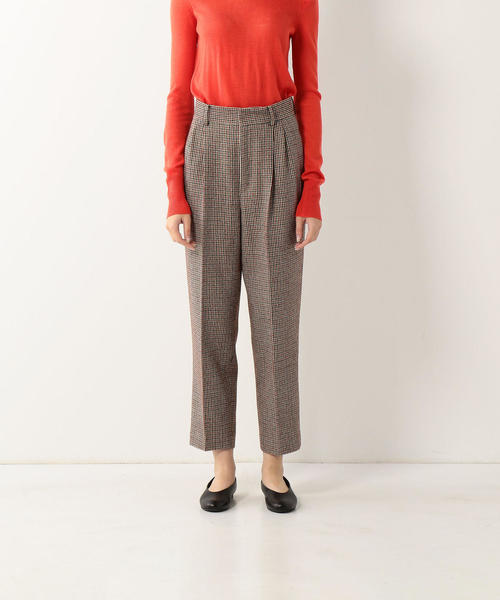 steven alan】ガンクラブチェック ワイドパンツ グレー steven alan】ガンクラブチェック ワイドパンツ グレー