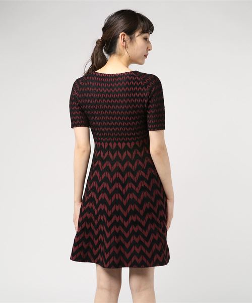 ヘリンボーンジャガードワンピース ワンピース ワンピース ワンピース Anayi アナイ のファッション セール