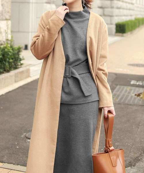 KOBE LETTUCE（コウベレタス）の「ミディ丈リブタイトスカート＊レディース/セットアップ/ボトムス[M3515]神戸レタス（スカート・レディース・ブラック/グレー/ピンク系その他・FREE）」の7枚目の写真