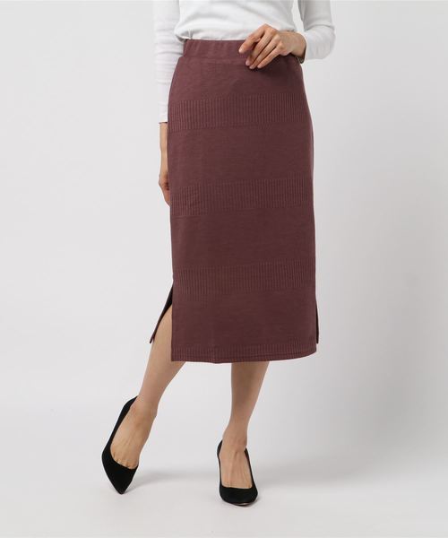 KOBE LETTUCE（コウベレタス）の「ミディ丈リブタイトスカート＊レディース/セットアップ/ボトムス[M3515]神戸レタス（スカート・レディース・ブラック/グレー/ピンク系その他・FREE）」の3枚目の写真