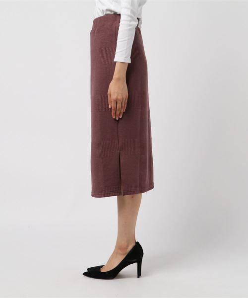 KOBE LETTUCE（コウベレタス）の「ミディ丈リブタイトスカート＊レディース/セットアップ/ボトムス[M3515]神戸レタス（スカート・レディース・ブラック/グレー/ピンク系その他・FREE）」の4枚目の写真