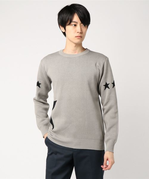 JACKROSE(ジャックローズ)の「JUDGEMENT サイドスタージャガードクルーニット(ニット/セーター・メンズ・ブラック/ネイビー/グレー・M/L)」の7枚目の写真