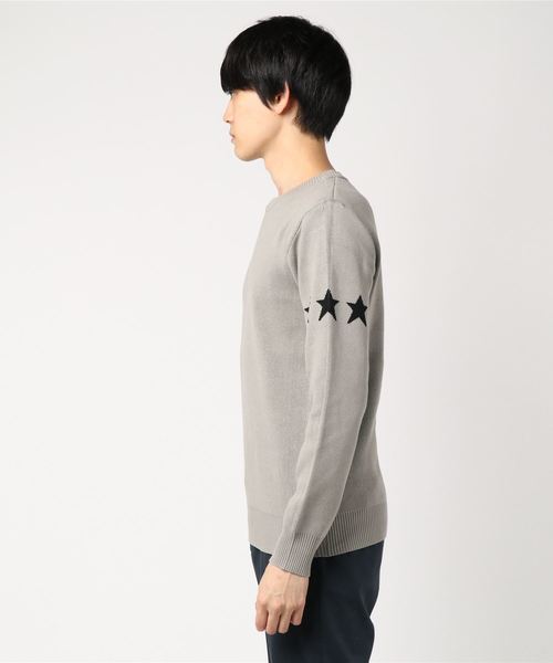 JACKROSE(ジャックローズ)の「JUDGEMENT サイドスタージャガードクルーニット(ニット/セーター・メンズ・ブラック/ネイビー/グレー・M/L)」の4枚目の写真