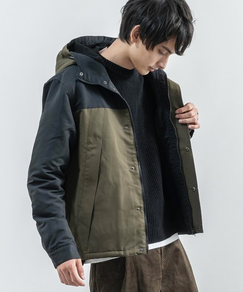Rocky Monroe（ロッキーモンロー）の「タスラン裏ボアフリースマウンテンパーカー（マウンテンパーカー・メンズ・ブラック/ベージュ/ネイビー/レッド/カーキ/イエロー/カモフラージュ/その他1/その他2/ベージュ系その他/イエロー系その他/ブラック×レッド/ブラック×グリーン/ブラック×カーキ/グレー/ブラック×グレー/グリーン・LL/M/L/S）」の6枚目の写真