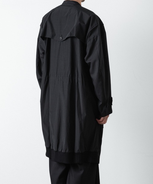 ato（アトウ）の「PINSTRIPE DOUBLE ZIP BLOUSON（モッズコート・メンズ・ブラック・44/46/48）」の12枚目の写真