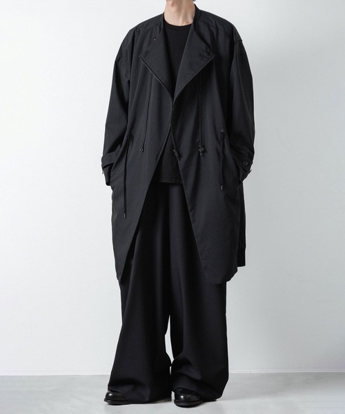 ato（アトウ）の「PINSTRIPE DOUBLE ZIP BLOUSON（モッズコート・メンズ・ブラック・44/46/48）」の16枚目の写真