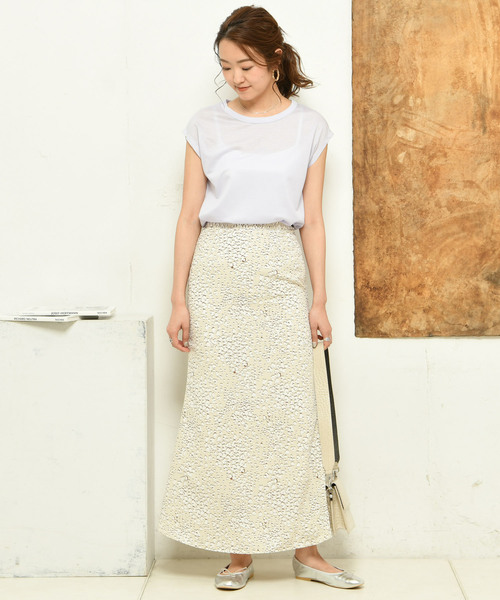 DouDou（ドゥドゥ）の「フレンチT（Tシャツ/カットソー・レディース・ブラック/オフホワイト/カーキ/バイオレット/ライトベージュ/グレイッシュベージュ/ブラウン/ミント/グレー・SMALL/MEDIUM）」の13枚目の写真