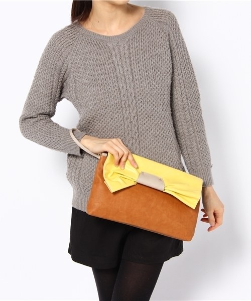 mystic（ミスティック）の「CASSELINI（クラッチバッグ・レディース・ローズ/イエロー/ピンク・ﾌﾘ-）」の6枚目の写真