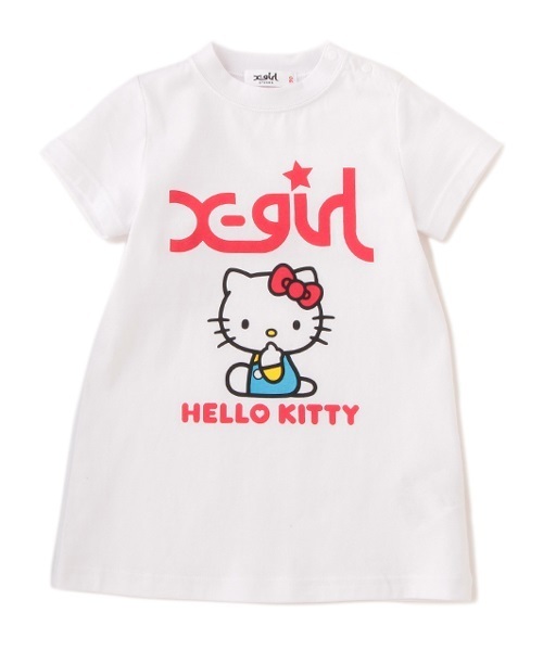 【Hello Kitty】Tシャツワンピース 【Hello Kitty】Tシャツワンピース