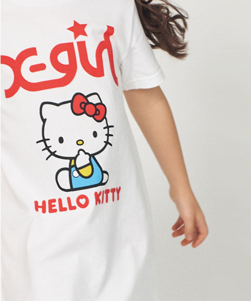 【Hello Kitty】Tシャツワンピース 【Hello Kitty】Tシャツワンピース