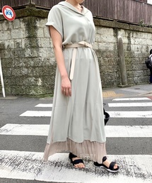 ロングスリットワンピース