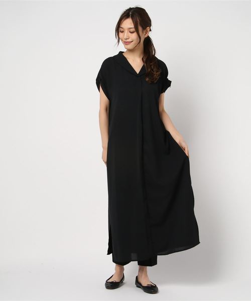 Culture Medium(カルチャーミディアム)の「ロングスリットワンピース(ワンピース・レディース・ホワイト/ミント/ライトベージュ/ブラック・FREE)」の16枚目の写真