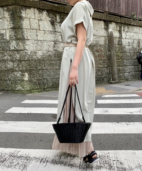 Culture Medium(カルチャーミディアム)の「ロングスリットワンピース(ワンピース・レディース・ホワイト/ミント/ライトベージュ/ブラック・FREE)」の14枚目の写真