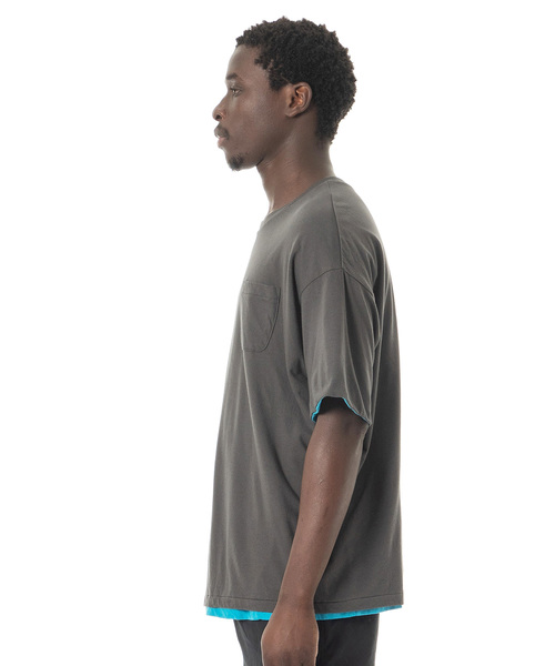 Sandinista(サンディニスタ)の「Easy Fit Reversible Solid Tee / イージーフィットリバーシブルTシャツ(Tシャツ/カットソー・メンズ・チャコールグレー/ブラック/ネイビー・SMALL/MEDIUM/LARGE)」の4枚目の写真