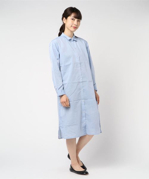 セール Cvc ロングシャツワンピース シャツワンピース Mew S Refined Clothes ミューズリファインドクローズ のファッション通販 Zozotown