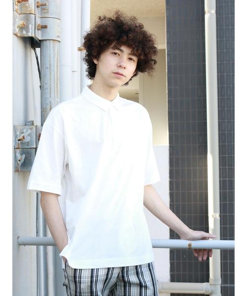 CRAFT STANDARD BOUTIQUE(クラフトスタンダードブティック)の「衿付BIGカットプルオーバー○(Tシャツ/カットソー・メンズ・オフホワイト/ブラック/カーキ/ブルー系その他2/グレー系その他4・L/LL/M)」の22枚目の写真