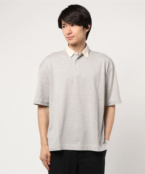 CRAFT STANDARD BOUTIQUE(クラフトスタンダードブティック)の「衿付BIGカットプルオーバー○(Tシャツ/カットソー・メンズ・オフホワイト/ブラック/カーキ/ブルー系その他2/グレー系その他4・L/LL/M)」の8枚目の写真