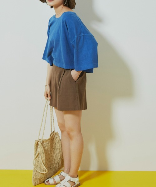 Auntie Rosa Holiday（アンティローザホリデー）の「タックイージーショーツ（その他パンツ・レディース・ブラック/ベージュ/ブラウン/カーキ/マスタード・FREE）」の16枚目の写真