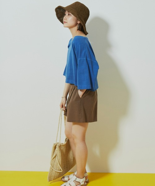 Auntie Rosa Holiday（アンティローザホリデー）の「タックイージーショーツ（その他パンツ・レディース・ブラック/ベージュ/ブラウン/カーキ/マスタード・FREE）」の17枚目の写真