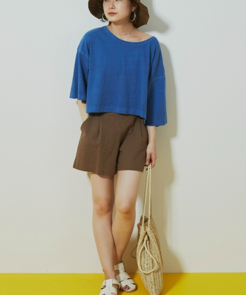 Auntie Rosa Holiday（アンティローザホリデー）の「タックイージーショーツ（その他パンツ・レディース・ブラック/ベージュ/ブラウン/カーキ/マスタード・FREE）」の19枚目の写真