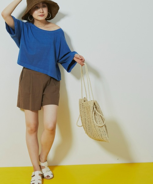 Auntie Rosa Holiday（アンティローザホリデー）の「タックイージーショーツ（その他パンツ・レディース・ブラック/ベージュ/ブラウン/カーキ/マスタード・FREE）」の20枚目の写真