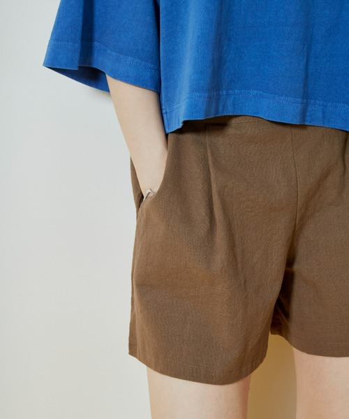 Auntie Rosa Holiday（アンティローザホリデー）の「タックイージーショーツ（その他パンツ・レディース・ブラック/ベージュ/ブラウン/カーキ/マスタード・FREE）」の21枚目の写真