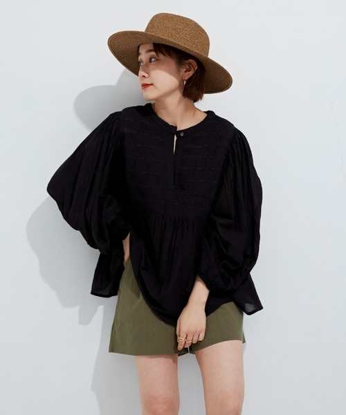 Auntie Rosa Holiday（アンティローザホリデー）の「タックイージーショーツ（その他パンツ・レディース・ブラック/ベージュ/ブラウン/カーキ/マスタード・FREE）」の6枚目の写真