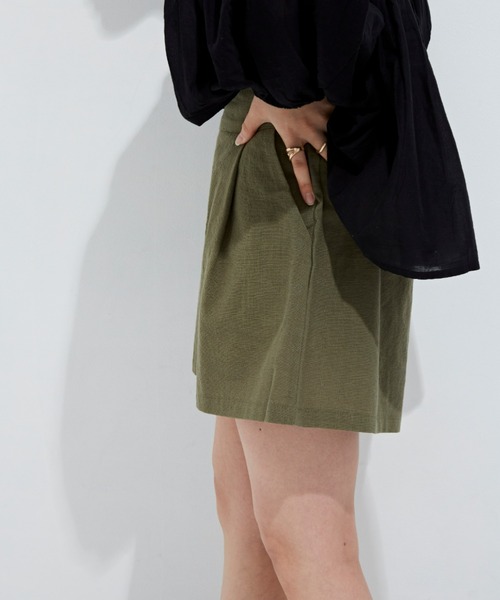 Auntie Rosa Holiday（アンティローザホリデー）の「タックイージーショーツ（その他パンツ・レディース・ブラック/ベージュ/ブラウン/カーキ/マスタード・FREE）」の12枚目の写真