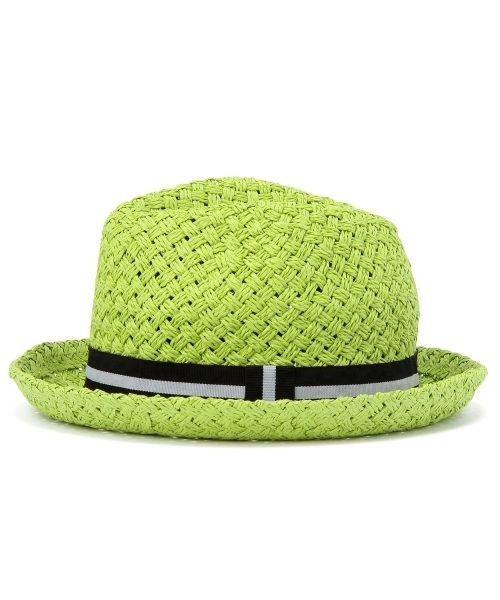 green label relaxing（グリーンレーベルリラクシング）の「ペーパーナカオレハット ◆（ハット・キッズ・ベージュ/ブラウン/ライム・54c/50c/52c）」の4枚目の写真