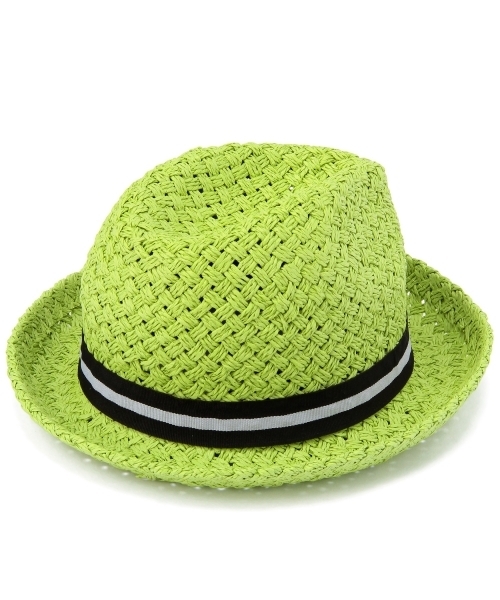 green label relaxing（グリーンレーベルリラクシング）の「ペーパーナカオレハット ◆（ハット・キッズ・ベージュ/ブラウン/ライム・54c/50c/52c）」の5枚目の写真