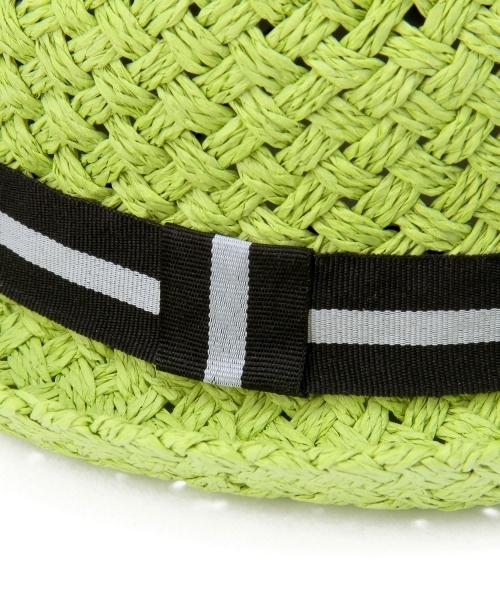 green label relaxing（グリーンレーベルリラクシング）の「ペーパーナカオレハット ◆（ハット・キッズ・ベージュ/ブラウン/ライム・54c/50c/52c）」の6枚目の写真