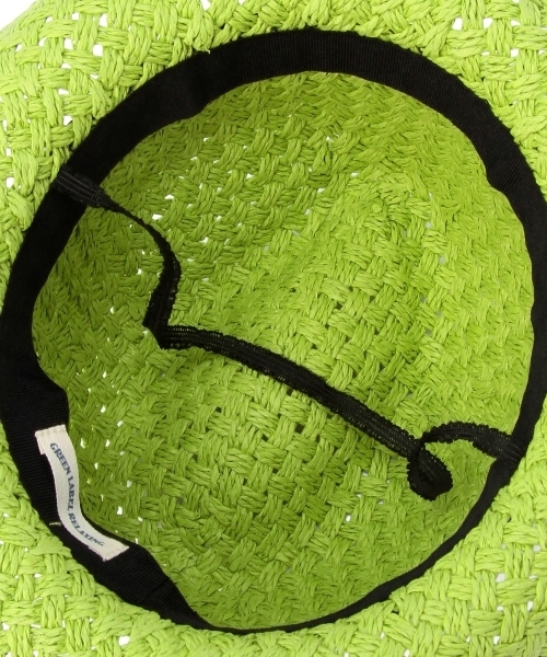 green label relaxing（グリーンレーベルリラクシング）の「ペーパーナカオレハット ◆（ハット・キッズ・ベージュ/ブラウン/ライム・54c/50c/52c）」の8枚目の写真