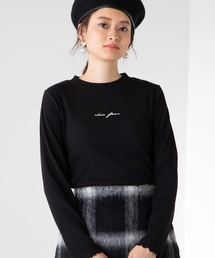 WEGO | WEGO/ロゴ刺繍リブTシャツ(Tシャツ/カットソー)