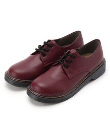 PINK-latte（ピンクラテ）の「★ニコラ掲載★レザー調3ホールレースアップシューズ（その他シューズ・キッズ）」