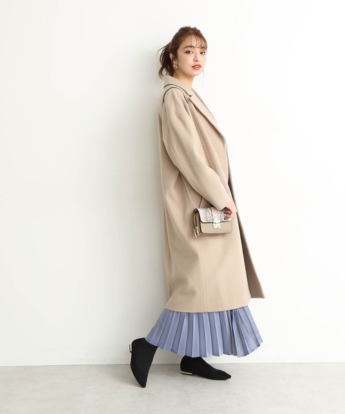 人気が高い Natural Basic エヌエヌナチュラルビューティーベーシック のファッション ジャケット アウター Natural Beauty チェスターコート ビーバーメルトンチェスターコート チェスターコート N N