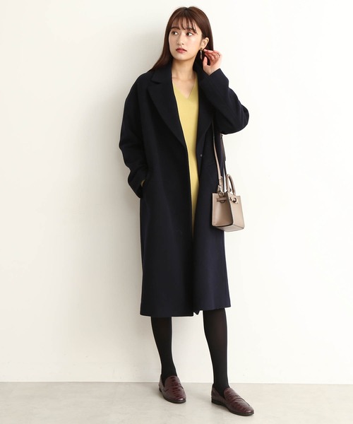 人気が高い Natural Basic エヌエヌナチュラルビューティーベーシック のファッション ジャケット アウター Natural Beauty チェスターコート ビーバーメルトンチェスターコート チェスターコート N N