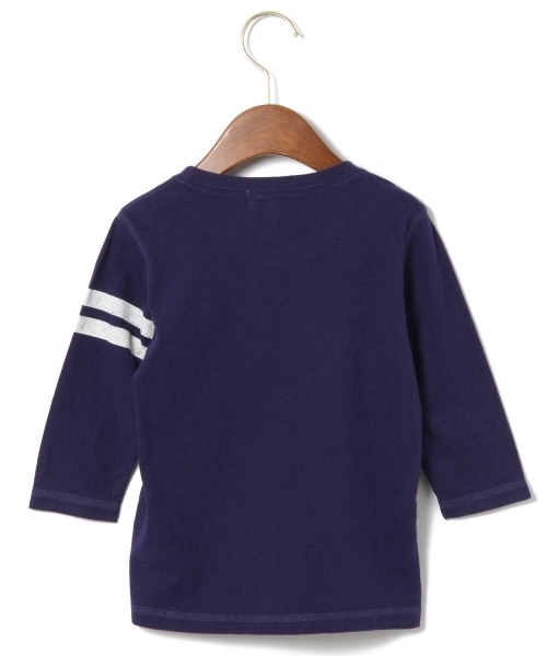 green label relaxing（グリーンレーベルリラクシング）の「【KIDS】コットン ナンバリングTシャツ 7分袖 ◆（Tシャツ/カットソー・キッズ・ネイビー/オフホワイト・L/125/95/M/115/135/S/105）」の5枚目の写真