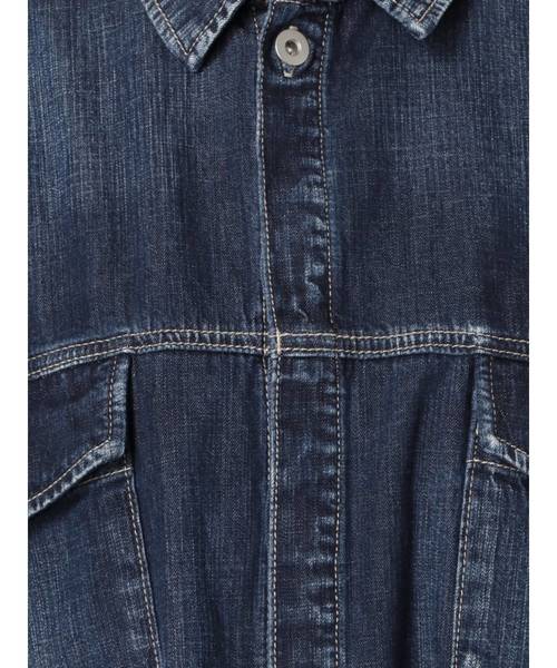 GYDA（ジェイダ）の「フライフロントデニムBIGシャツ（シャツ/ブラウス・レディース・インディゴブルー/ブルー・FREE）」の3枚目の写真