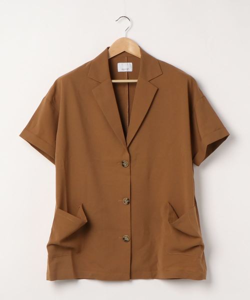 EGOIST（エゴイスト）の「BIGポケット半袖シャツ(セットアップ)（シャツ/ブラウス・レディース・ベージュ/ブラウン/カーキ・FREE）」の9枚目の写真